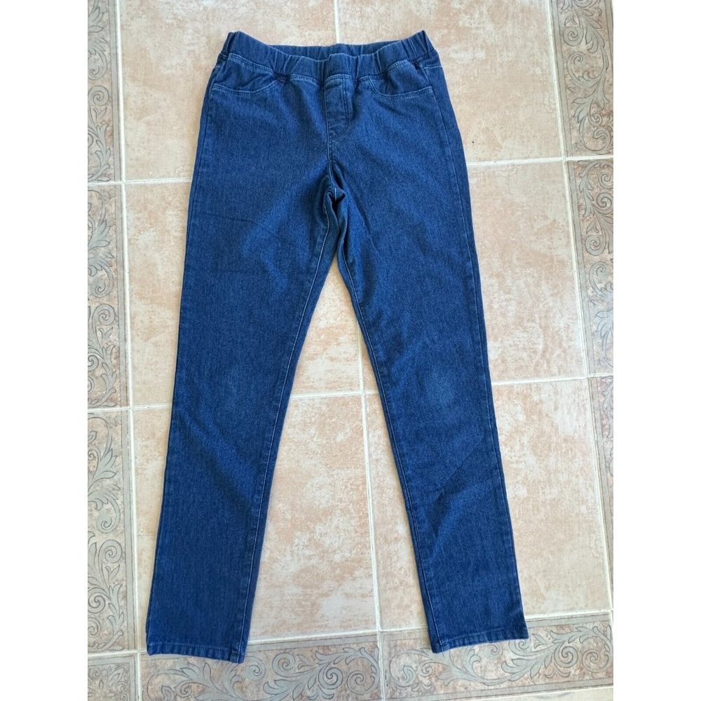 Uniqlo Kids Blue Jean Look Leggings Pants Girls XL